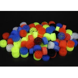 China White And Black Color MBBR Filter Media With Virgin HDPE Material For Wastewater Treatment on sale