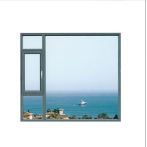 Housing Project Aluminum Alloy Broken Bridge Casement Windows with Folding