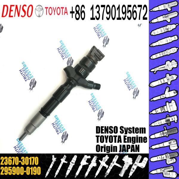 Rail Fuel Injector 295900-0190 295900-0240 23670-30170 23670-39445 for Toyota 1KD-FTV