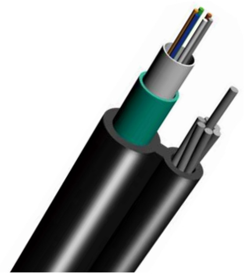 GYXTC8S Outdoor Aerial Figure 8 Fiber Optic Cable with Single Jacket/ Single