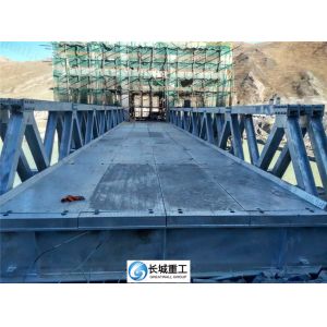 90m Span Triangle Truss Bridge Short Construction Time Firm Resistant