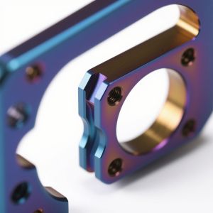 Anodized Zinc Plating CNC Machined Turned Parts High Precision Aluminum