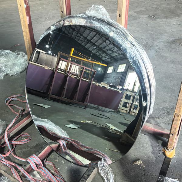 Quality Art round mirror table plate living room coffee table mirror processing round table mirror shaped cutting processing wholesale