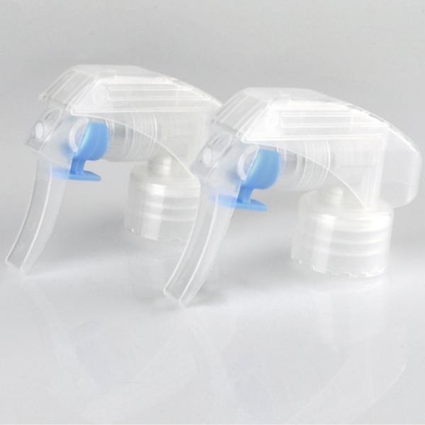 Transparent 24MM Chemical Resistant Plastic Trigger Sprayer For Plastic Bottle