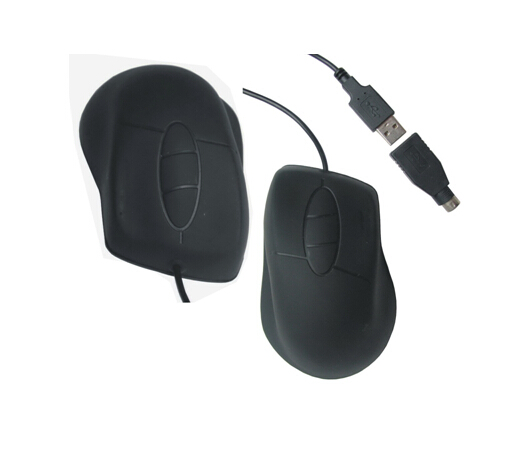 IP68 Complance Washable Optical Silicone Waterproof Mouse For Industrial