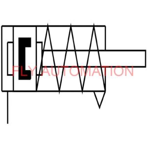 Single acting Short Stroke Cylinder ADVC-4-2,5-A-P 188054 TINA 4052568076429