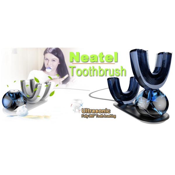 Quality Black Hi-tech Automatic Toothbrush Angela Ultrasonic 360-degree intelligent automatic electric toothbrush SQ-AJL-A1.0 wholesale