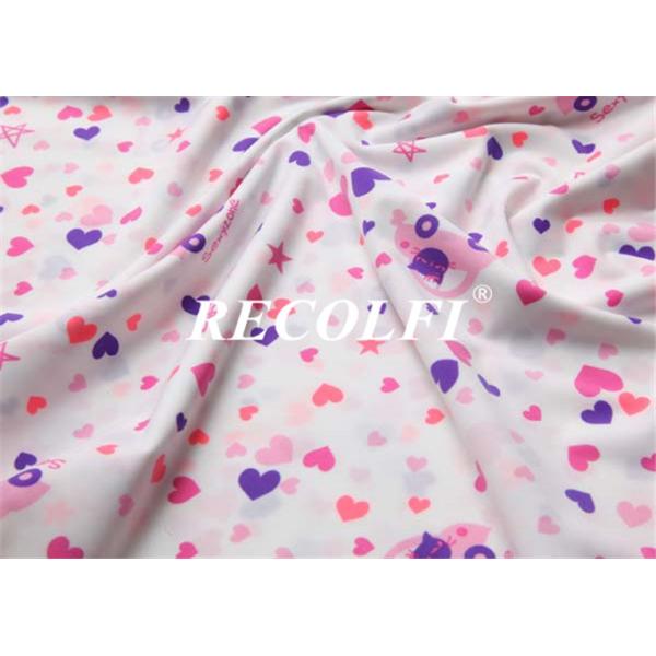 4 Way Stretch Knitted Nylon Repreve Swimwear Fabric Adorable Pattern For Kids And Women