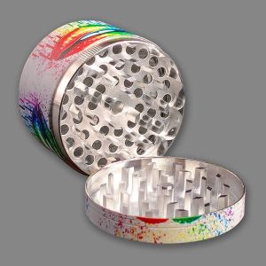 Zinc Alloy 4 Piece 2.5'' Herb Grinder With Pollen Catcher