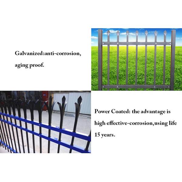 steel garrison galvanised wrought iron fence used