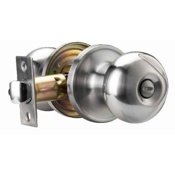 Quality Knob Door Lock Full Lip D-shape 1-3/4"x2-1/4" 44x57mm Square . Function BK Privacy wholesale
