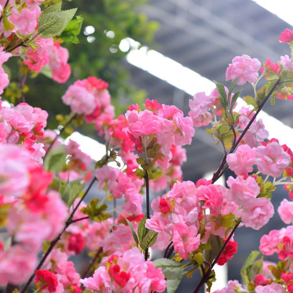 250cm Plastic Artificial Cherry Blossom Tree Decoration Plant For Reception Center