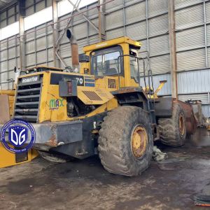 Original Komatsu WA470-6 Used Loader Anti Slip Tracks And Efficient Cooling