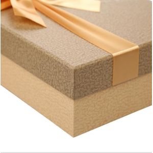New design logo customized paperboard storage box for promotion gift with Ribbon
