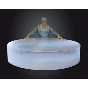 Semiconductor Grade Quartz Glass Ingot , JGS2 Standard Silica Glass Ingot