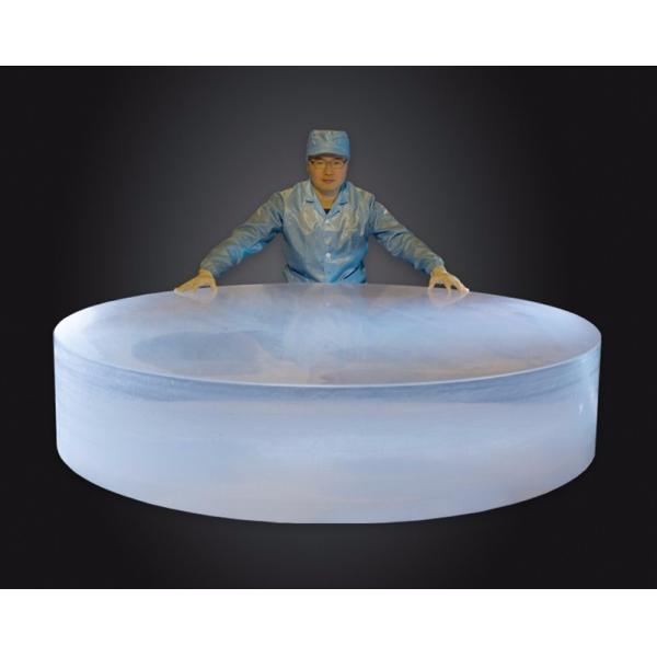 Quality Semiconductor Grade Quartz Glass Ingot , JGS2 Standard Silica Glass Ingot wholesale