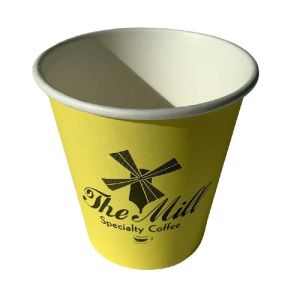 Cheap Single Wall 10 Oz Paper Cups Coffee Disposable PE Lined Cups Flexo Printing for sale