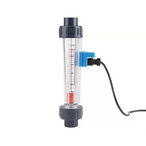 Acrylic OEM PVC/SS Connection 5GPM Panel Mount Flowmeter Water Flow Meter For RO