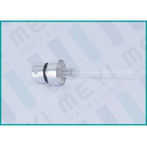 Glossy Silver Reusable Perfume Spray Pump Nozzle With Silver Collar