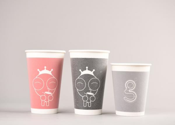 Quality Double Walled Paper Coffee Cups , Heat Resistant Disposable Hot Beverage Cups wholesale