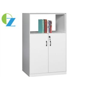 Cheap Open Shelf W800mm Steel Office Cupboard 2 Tier 1 Open Shelf  0.5mm Edge for sale