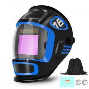 Black Flexible Auto Darkening Welding Helmet Infrared Harbor Freight Use
