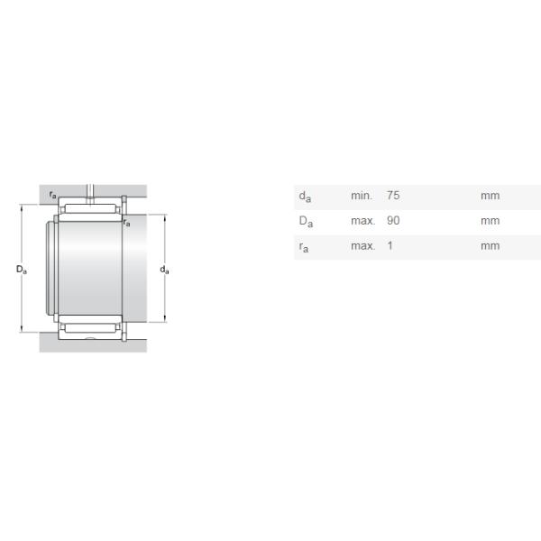 NKI 70/35 Solid Collar Needle Roller Bearings With Inner Ring 70x95x35 Mm