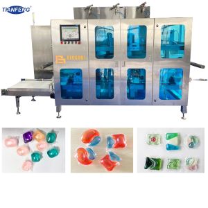 China Automatic PVA Water Soluble Film Liquid Detergent Pod Making Machine on sale