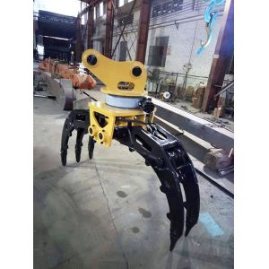 Q355B Q690D Mechanical Grapple Excavator Attachment