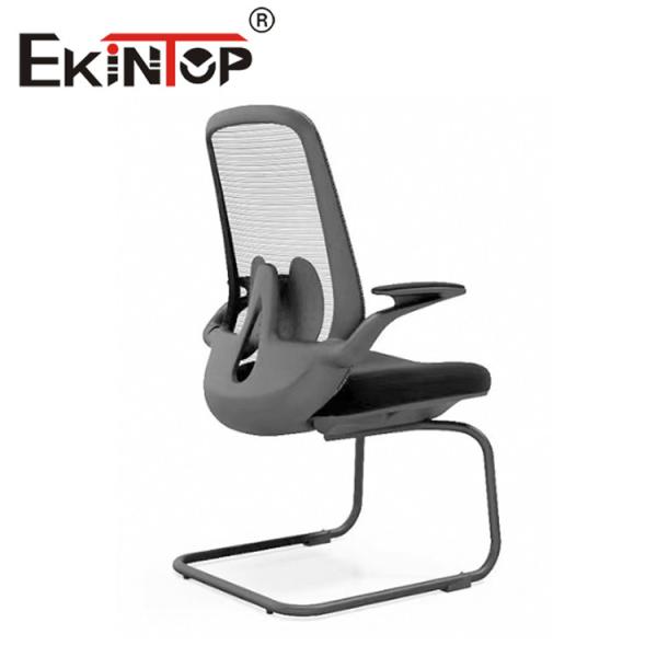 Quality Iron Base Modern Fabric Mesh Chair Swivel Black High Back Office Chair With Headrest wholesale