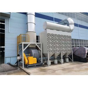 1200m2 Cartridge Dust Collector 6 TONS Pulse Jet Baghouse Carbon Steel