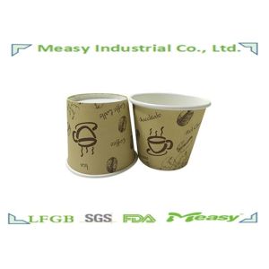 PE Coated eco Hot Paper Cups custom printed Disposable , OEM & ODM