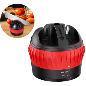 Tungsten Blades Mini Kitchen Knife Sharpener With Suction