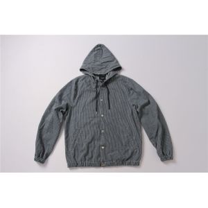 China Men'S Cotton Striped Jacket Autumn New Trend Men'S Wear Hoodie Transverse Stripe on sale