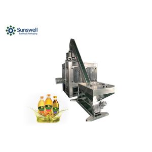 Automatic Essential Cooking Oil Filling Machine 110mm Oil Bottles Capping