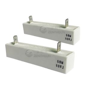 50W 60Ohm Non Flammable Resistor Ceramic Cement Encased Power