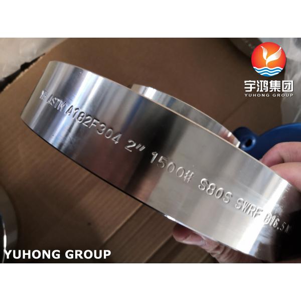 SWRF Stainless Steel Flange ASTM A182 F304 B16.5 Oil Gas Proof Against Corrosion