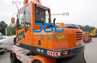 Excavator Glass 65-8 75-8 Front Stop Front Lower Door Door Lower Rear Skylight Rear Stop Glass