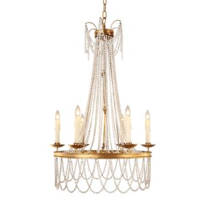Rustic iron chandelier light fixtures Gold Color (WH-CI-25)