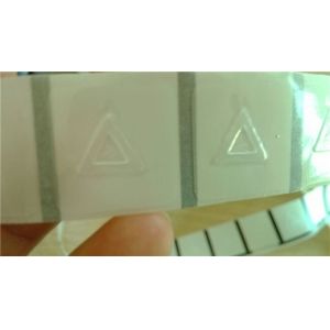 Transparent 2500pcs Shrink Sleeve Labels Triangle Sticker Roll with Braille