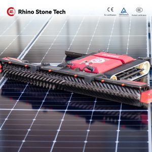 Smart Solar Cleaner Automated Solar Cleaning Robot with Automatic Water Spray