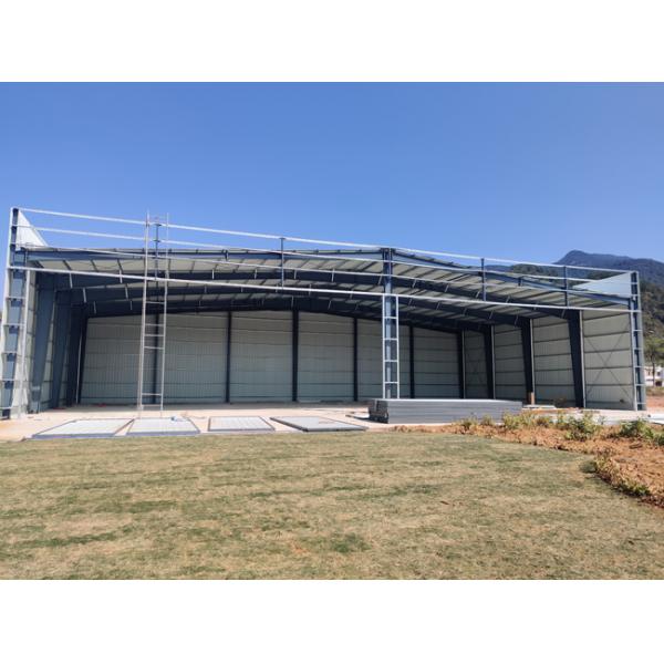 Durable And Low Maintenance Light Steel Structure Building For Long Term Hangar