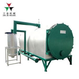 Short Cooling Time 7t/24h Wood Carbonization Furnace For Charcoal