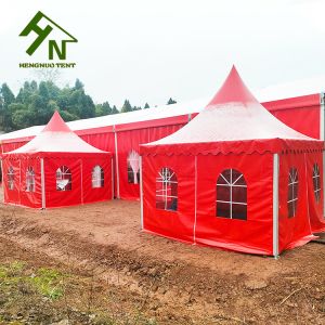 Aluminum Alloy Frame Party Pagoda Event Tent 13 x 13ft Red Color