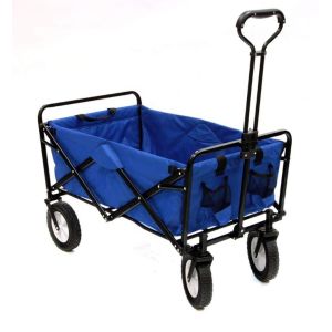Qingdao Port Loading Folding Hand Trolley Outdoor Cart with and Green Design