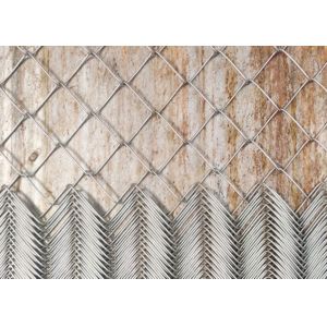 PVC Coated Chain Link Fence 10 Gauge Galvanized Steel Security Mesh