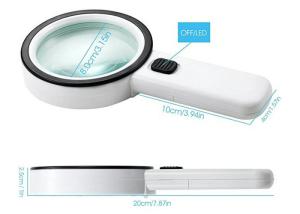 Cheap 10X High Handheld Magnifying Glass with LED and UV Light,Illuminated Magnifier for Reading,Inspection,Exploring,Hobbies for sale