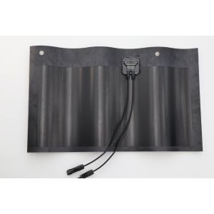 Single Piece Curved Solar Roof Tiles Open Circuit Voltage 6.69V BIPV Solar