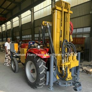 China Tractor Mounted Big Water Borehole Drill Rig Able To Drill 300m Depth on sale
