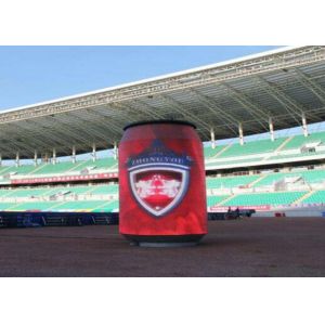 Staduim Stage / Railway Stations Cylinder Curved LED Display with 7.8mm Pixel